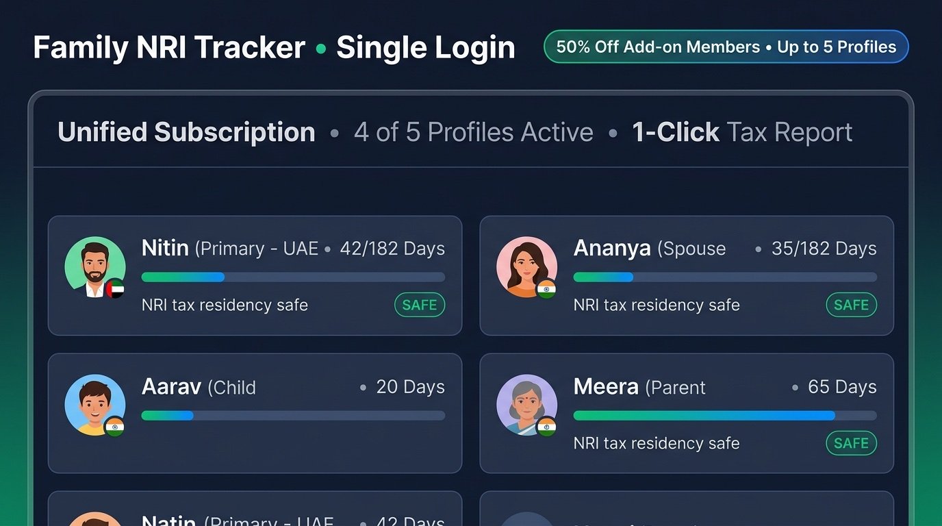 Family NRI Stay and Multi-Member Hub Interface